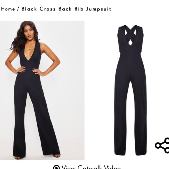 PrettyLittleThing Other - Pretty little thing black jumpsuit